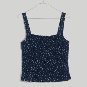 Madewell Blue and White Tank Top